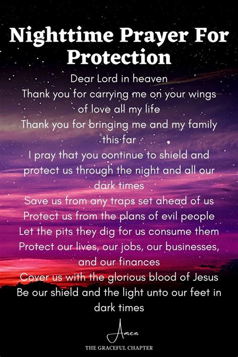 Nighttime Prayer for Protection