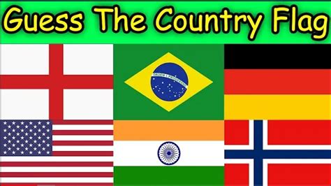 Guess The Country Flags Quizzes (60 Easy)