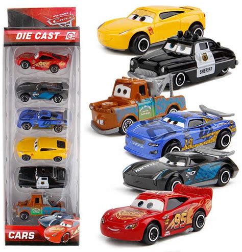 IndusBay Diecast Metal Lightning McQueen Black Storm Jackson Cars Toys ...