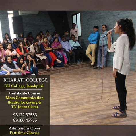 Bharati College | Certificate Course Mass Communication DU Janakpuri