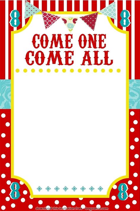 Free Printable Carnival Tickets Templates