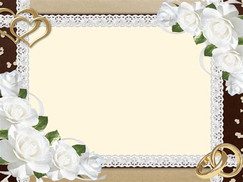 Fancy Wedding Border Backgrounds | Border & Frames, Brown Templates ...