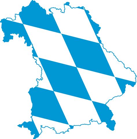 Flag map of Bavaria | Germany map, Map, Flag