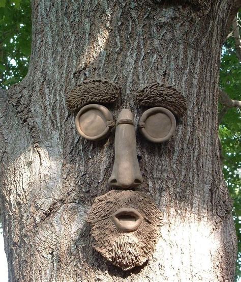 Tree Face | Tree faces, Tree art, Garden art