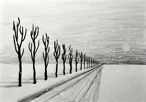 Video tutorial: one-point perspective winter landscape – Arte a Scuola