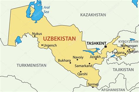 Uzbekistán Mapa | MAPA