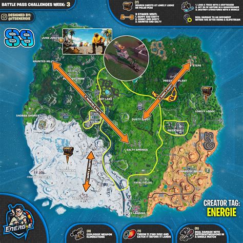 Fortnite Season 9 Week 3 Challenges List, Cheat Sheet, Locations ...