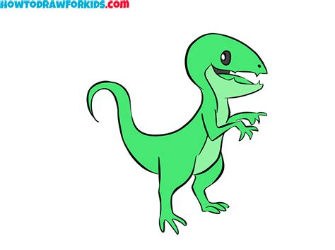 How to Draw a Raptor - Easy Drawing Tutorial For Kids