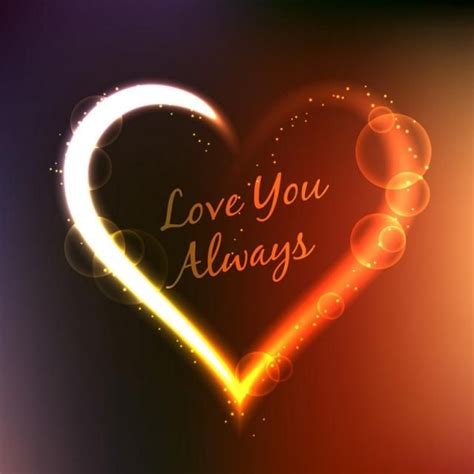 Love You Always Written Inside Heart Vector Design Illustration PNG ...