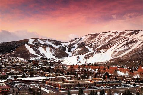 Sunrise above Park City Mountain, Utah. Photograph by Wasatch Light ...