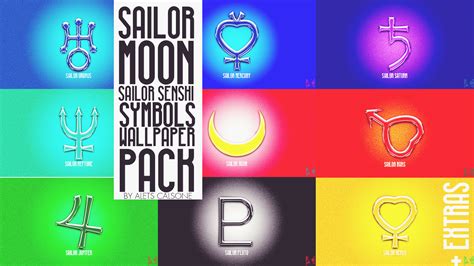 Pack :: Sailor Scouts' Symbols Wallpaper Pack by aletscalsone on DeviantArt