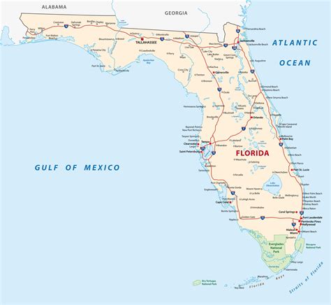 Get Map Of Florida East Coast Free Vector - Www