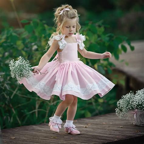 Summer Baby Girls Tutu Dress Lace Fly Sleeve Party Princess Dresses ...