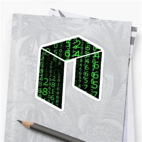 "NEO Logo Matrix Style" Sticker by CryptoCentauri | Redbubble