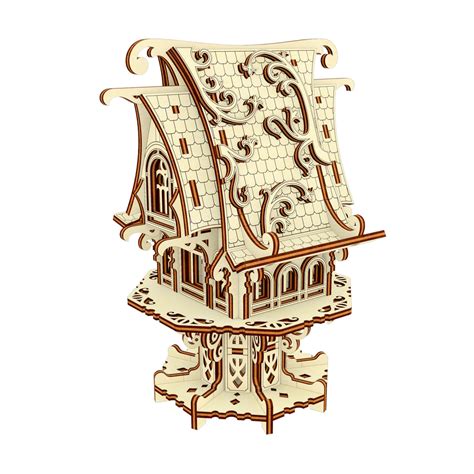 Garden Elf House With Optional Stake For Flower Pot – Glowforge Shop