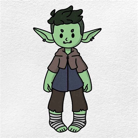 How to Draw a Goblin - HelloArtsy