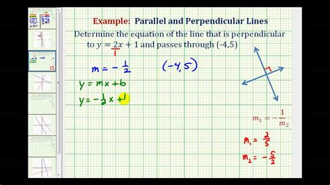 Equations Of Perpendicular Lines Tes - Tessshebaylo