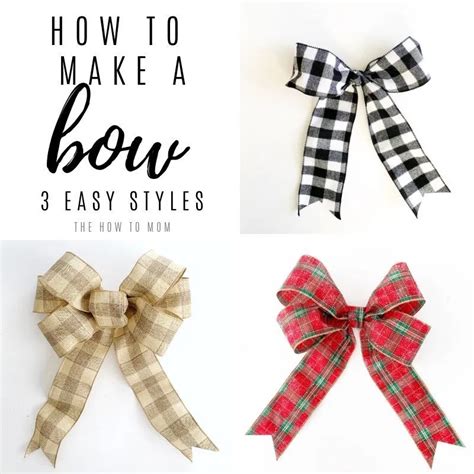 How to make a bow for a wreath easy – Artofit