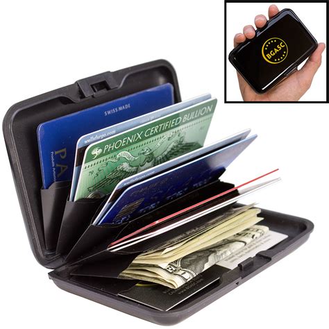 Buy RFID Blocking Wallet / Assay Card Storage Case - Black Aluminum ...