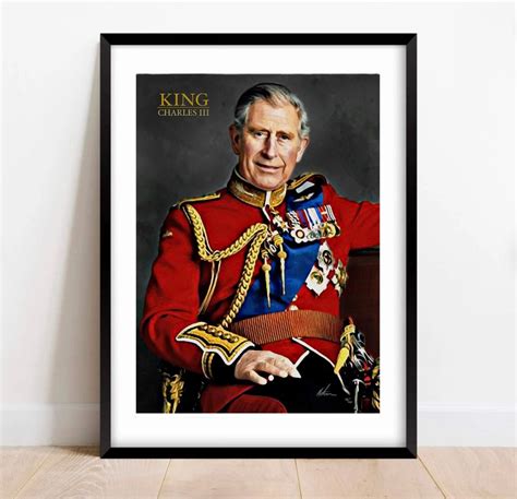 King Charles III Third Portrait Limited Edition Wall Art - Etsy UK