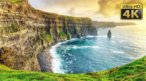 Cliffs of Moher 4K Aerial Drone Stock Footage - YouTube