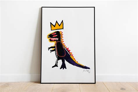 Jean Michel Basquiat Dino Print Basquiat Dinosaur Wall Art - Etsy