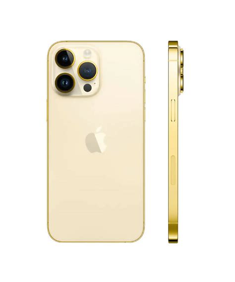 24K Gold Plated Frame Apple iPhone 13 Pro Max - Gold - 128 GB