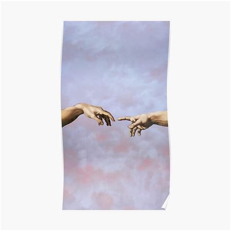 "The creation of Adam (hands)" Poster for Sale by fergom | Redbubble