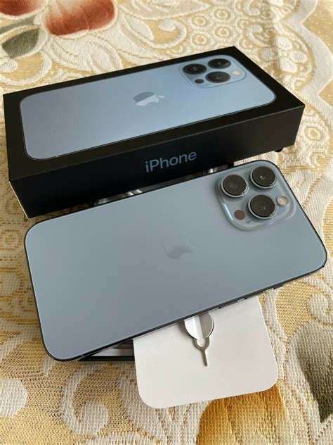 100% Original Apple IPhone 13 Pro Max 256GB Sierra Blue, 47% OFF