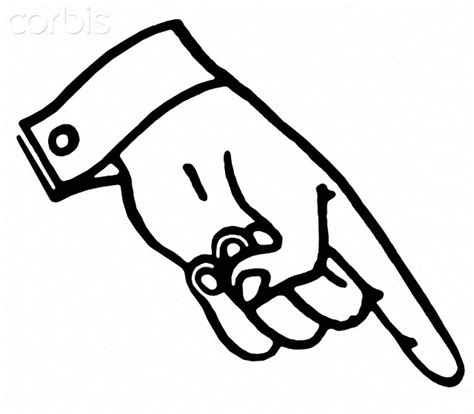 Pointing Hand Sign - ClipArt Best