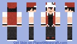 Pokemon Trainer Red Minecraft Skin