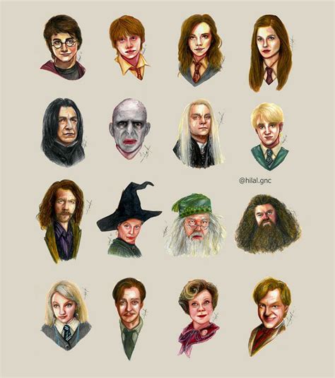 Harry Potter character illustration :: Behance