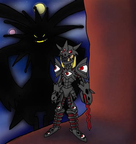 Duskmon, warrior of darkness by MiniDragonfly on DeviantArt