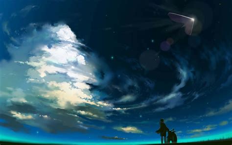 Download A foreboding dark anime scenery with a lone figure Wallpaper ...