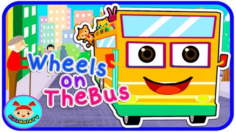 The Wheels On The Bus Go Round And Round ★ Nursery Rhymes ★ Kids Songs ...