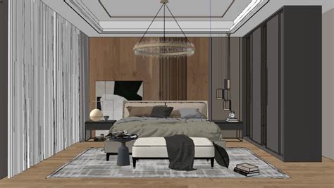 6272. Free Sketchup Bedroom Models Download | Luxury bedroom master ...