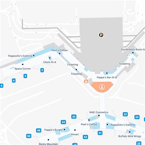 Houston Hobby Airport Map | HOU Terminal Guide