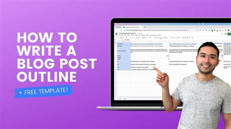 How To Write A Blog Post Outline (FREE Template!) - YouTube