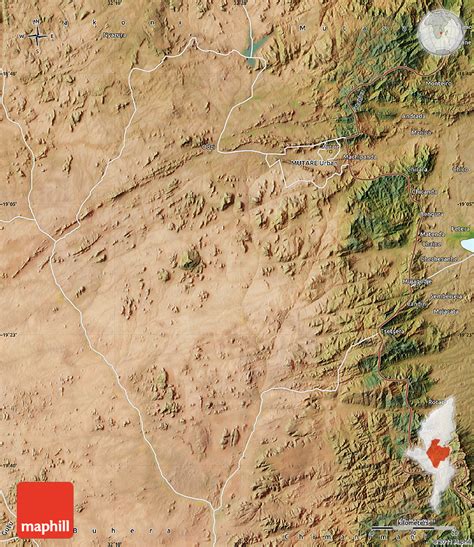 Satellite Map of Mutare Rural