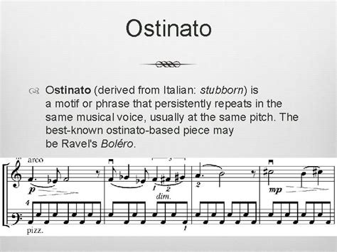 An Ostinato Is A Pattern That Repeats : What Is An Ostinato In Music A ...