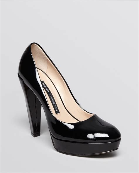 French Connection Platform Pumps Nambia High Heel in Black | Lyst