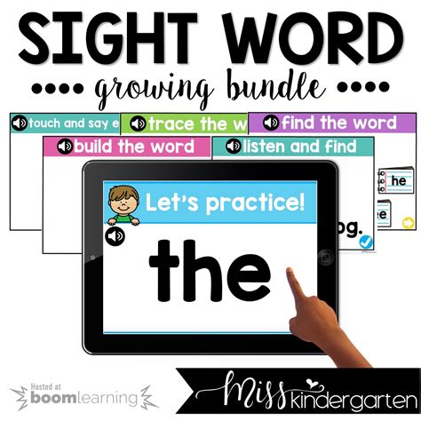 Sight Word Boom Cards ™ Make Learning Fun! - Miss Kindergarten