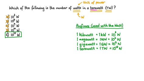 Question Video: Understanding the Relationship between Units and Their ...