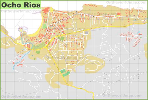 Ocho Rios tourist map - Ontheworldmap.com