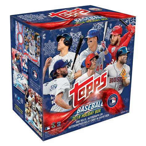 2018 TOPPS HOLIDAY BASEBALL TRADING CARDS MEGA BOX - Walmart.com ...