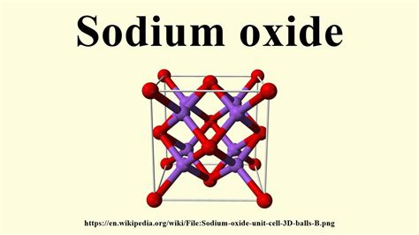 Sodium oxide - YouTube