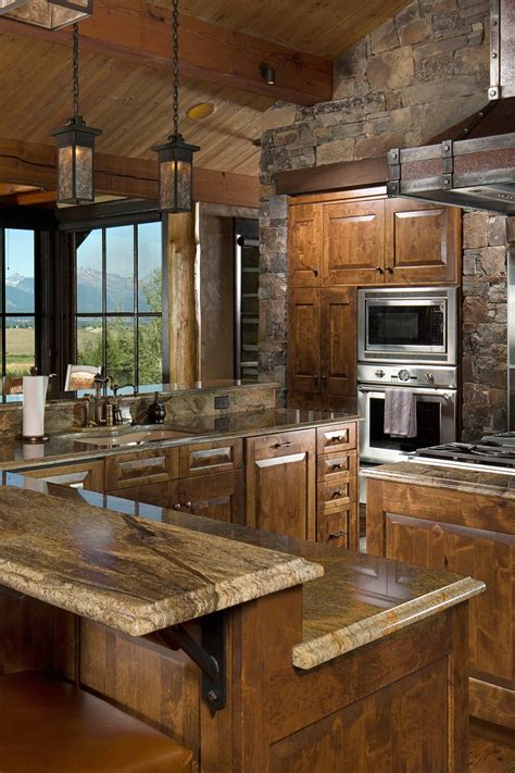 50+ Popular Brown Granite Kitchen Countertops Design Ideas