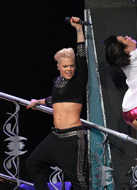 Pink Performing Live at Staples Center in Los Angeles