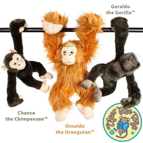 Chance the Chimpanzee | 17 Inch (With Hanging Arms Outstretched) Large ...