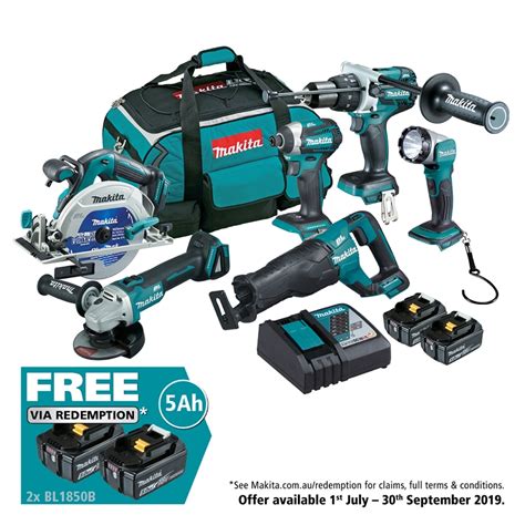 Makita LXT 18V Brushless 6 Piece Combo Kit | Bunnings Warehouse